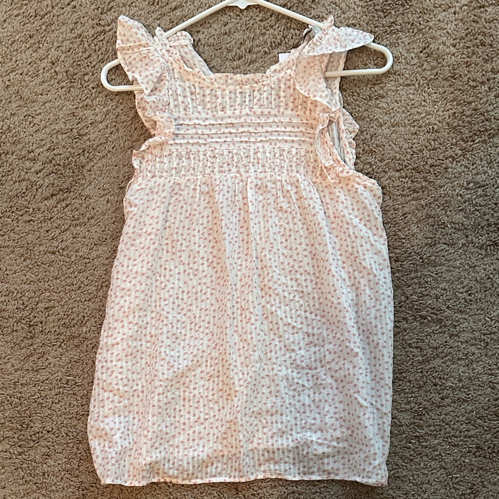 LOFT Light Pink Ruffle Blouse